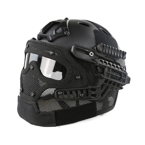 Casques tactiques de protection intégrale avec lunettes