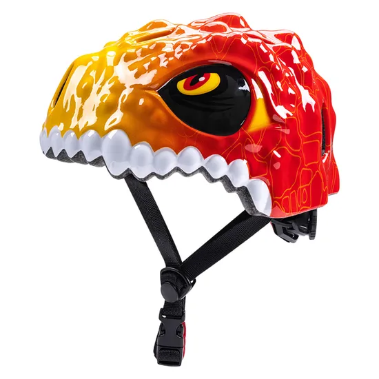Casque de vélo 3D dinosaure pour enfants, casque de sport réglable